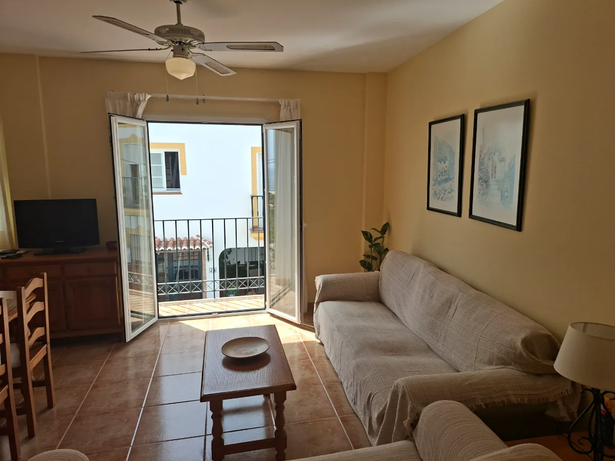 Sofa and balcony door